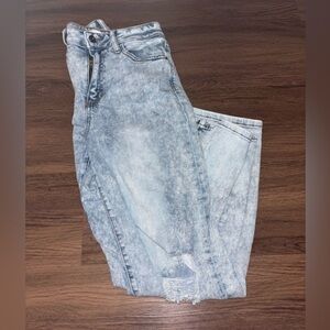 Sneak Peek Light Blue Acid Wash Jeans